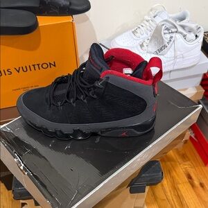 Jordan Black and Red High-Tops